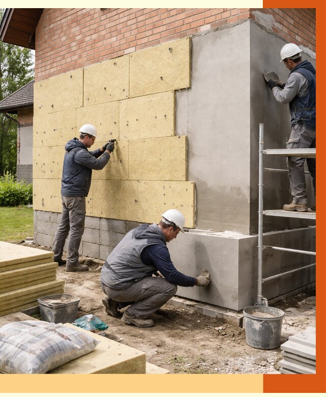 Утепление частного дома в Лыткарино под ключ от 7682 руб/м2 — недорого | ТепломастерЛтк