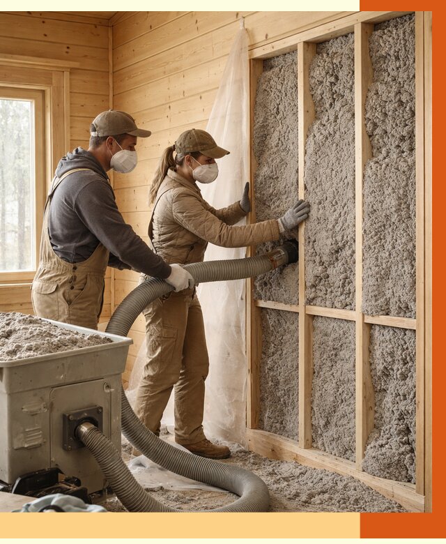 Утепление дачного дома эковатой в Лыткарино от 1485 руб./м2 — комплексно, ТепломастерЛтк