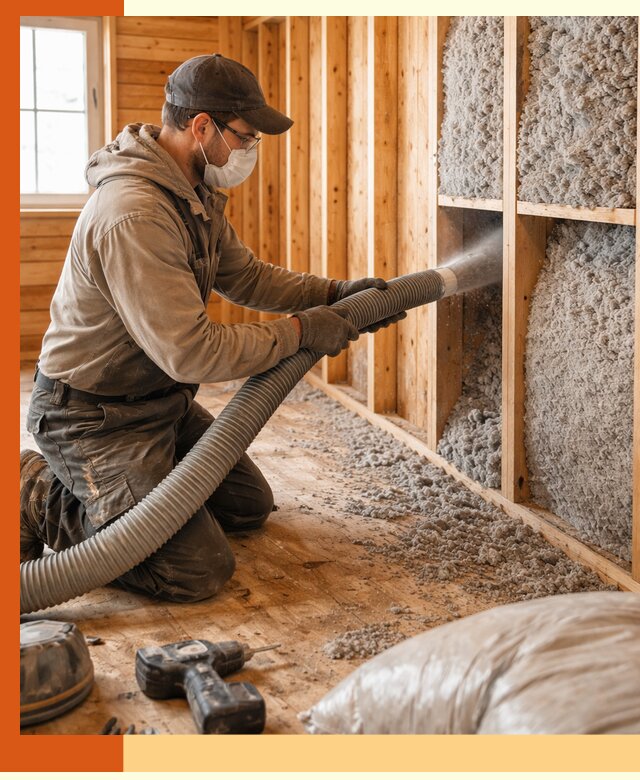 Утепление дачного дома эковатой в Лыткарино — быстро и надёжно