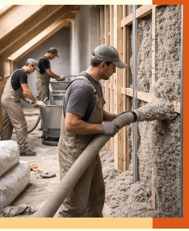 Утепление таунхауса эковатой в Лыткарино от 2253 руб./м² — монтаж и задувка | ТепломастерЛтк