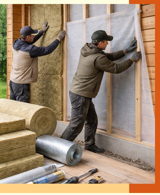 Утепление дома из двойного бруса в Лыткарино от 4917 руб./м² — ТепломастерЛтк под ключ