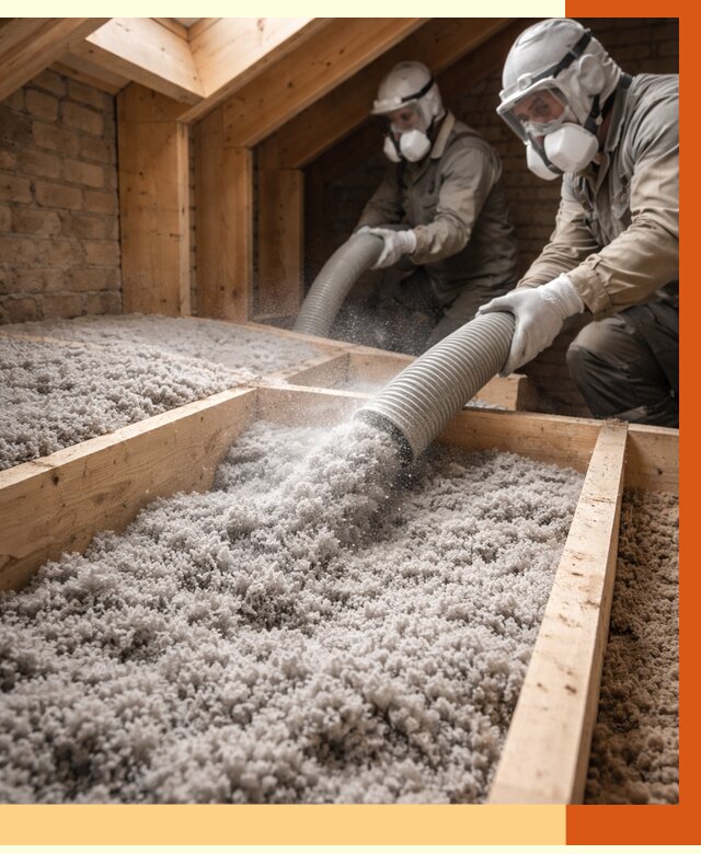 Утепление коттеджа эковатой в Лыткарино от 2561 руб./м² — комплексная задувка и монтаж | ТепломастерЛтк