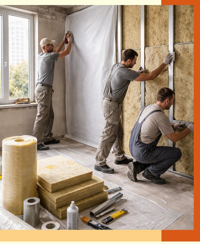 Утепление квартиры в Лыткарино от 4609 руб/м2 — утеплить квартиру изнутри и снаружи | ТепломастерЛтк