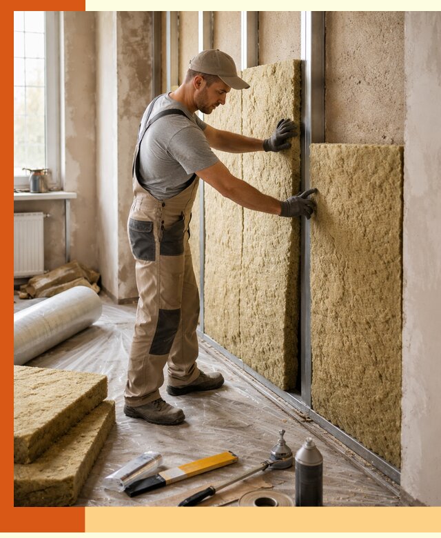 Утепление квартиры в Лыткарино — комплексная теплоизоляция стен и полов