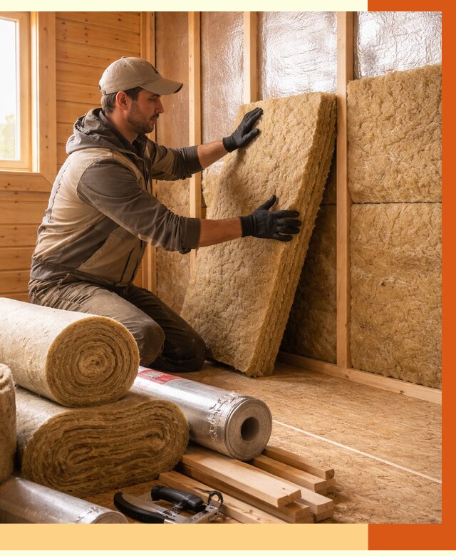 Утепление бани в Лыткарино под ключ от 4609 руб./м2 — утеплить потолок, пол и стены | ТепломастерЛтк