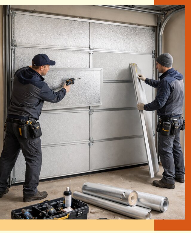 Утепление гаражных ворот в Лыткарино от 8041 руб/м2 — надежно и быстро | ТепломастерЛтк