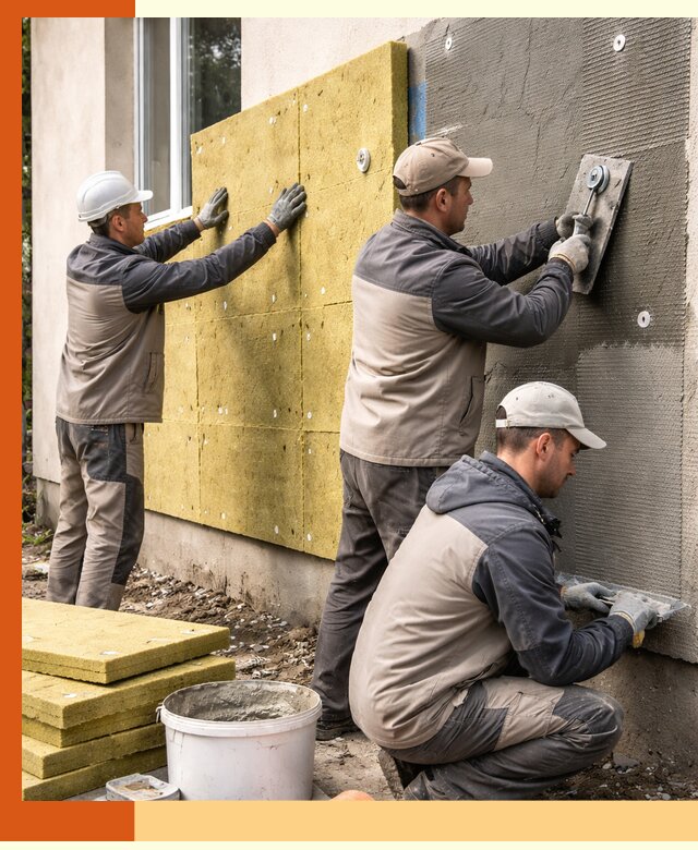 Утепление фасада под штукатурку в Лыткарино — энергоэффективная технология