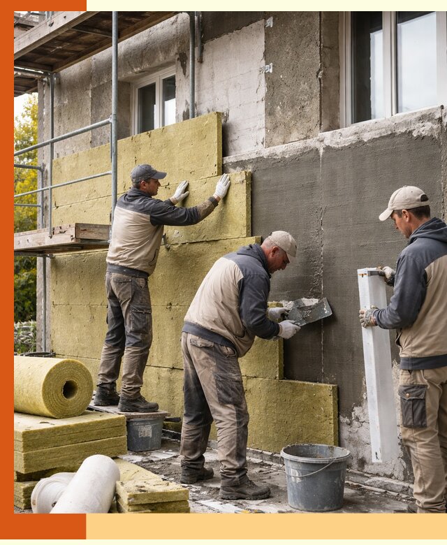 Утепление фасада зданий и домов в Лыткарино