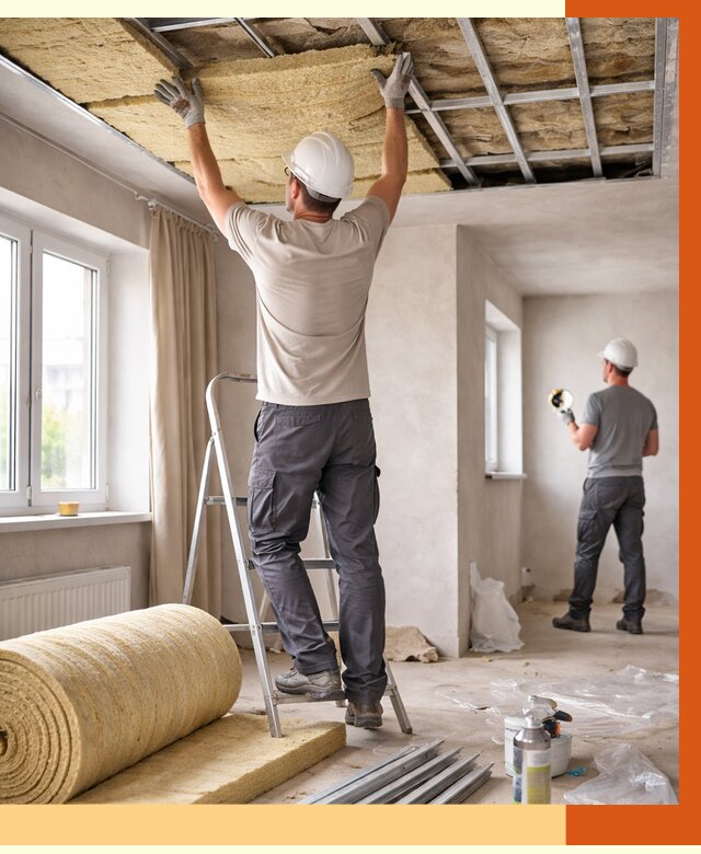 Утепление потолка в частном доме в Лыткарино от 973 руб./м² — работы под ключ | ТепломастерЛтк