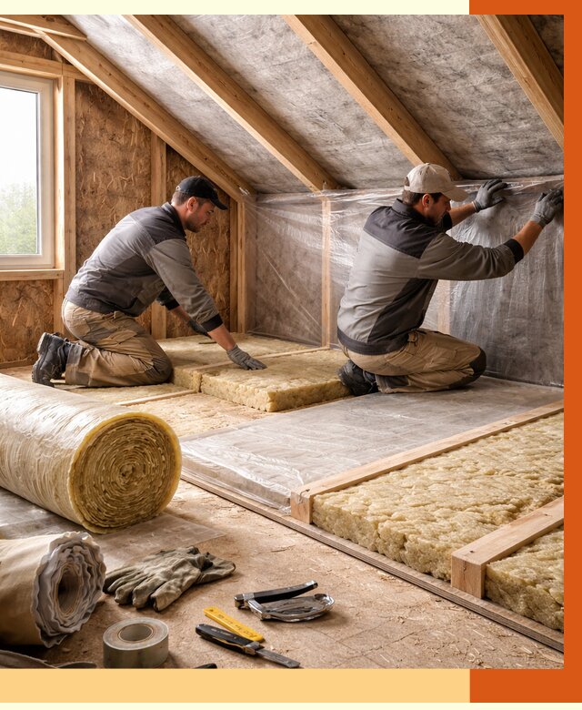 Утепление чердака в Лыткарино от 7682 руб/м² — теплоизоляция и комплексное утепление под ключ | ТепломастерЛтк