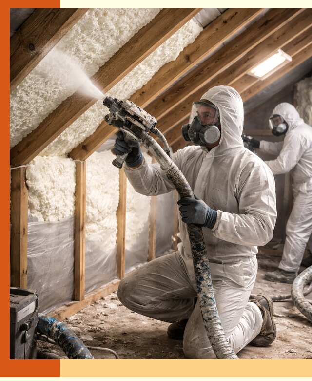 Утепление чердака пенополиуретаном (ППУ) в Лыткарино