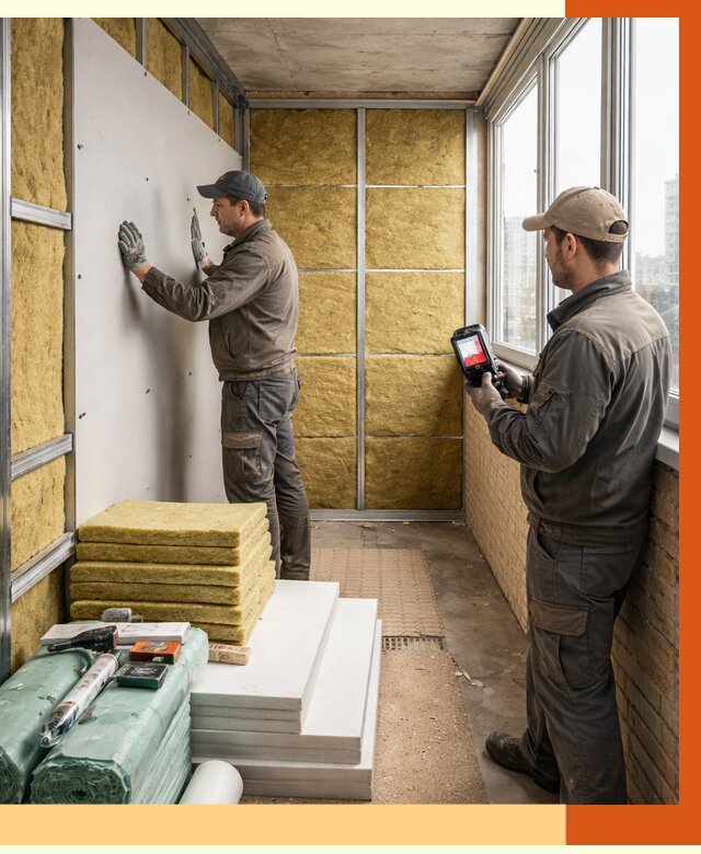 Утепление балкона в Лыткарине от 4609 руб. под ключ | ТепломастерЛтк