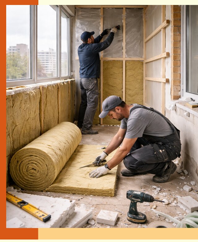 Утепление балкона под ключ в Лыткарине качественно и быстро