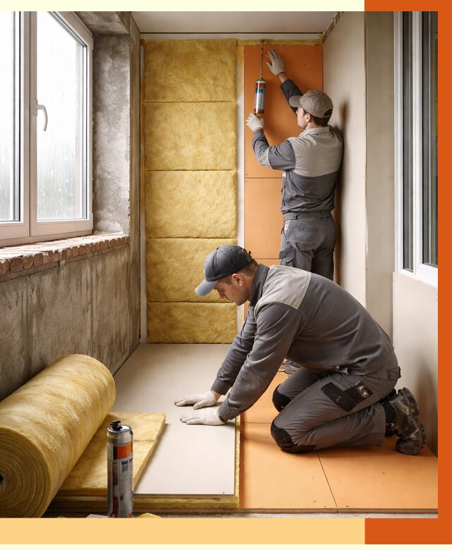 Утепление лоджии под ключ в Лыткарино от 6658 руб/м2 — комплексное решение | ТепломастерЛтк