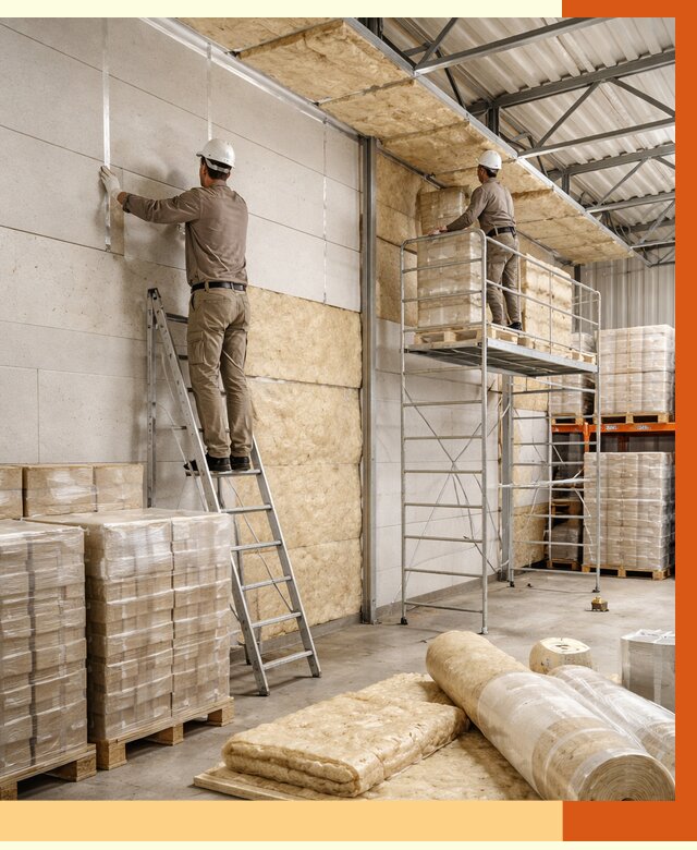 Утепление склада готовой продукции в Лыткарино от 1997 руб./м2 — комплексно | ТепломастерЛтк