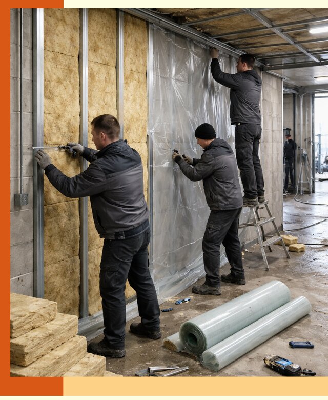 Профессиональное утепление автомойки в Лыткарино для любого типа помещений