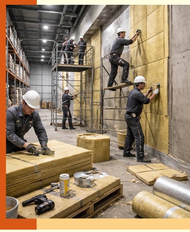 Утепление логистического центра в Лыткарино качественно и экономично