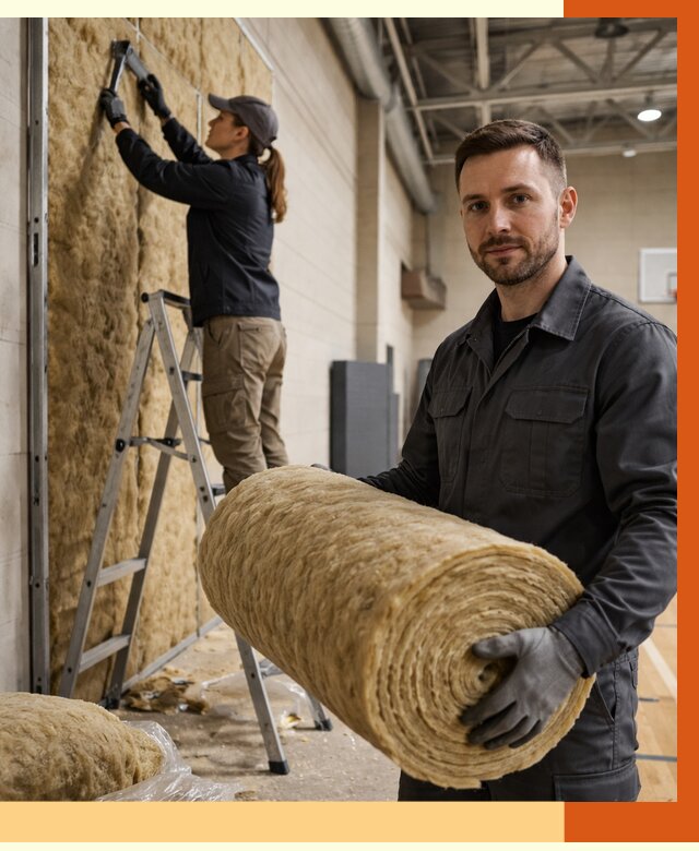 Утепление спортзала в Лыткарино от 7682 руб/м2 — комплексное утепление под ключ | ТепломастерЛтк