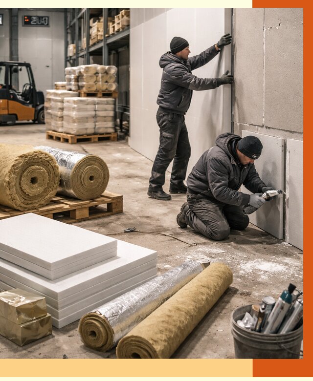 Утепление холодного склада в Лыткарино от 8707 руб/м2 — комплексное под ключ | ТепломастерЛтк