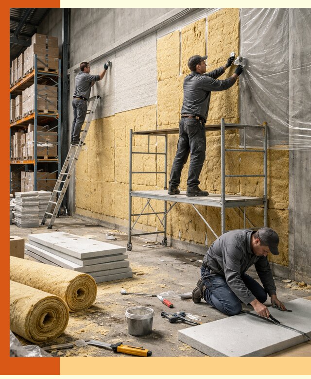 Утепление холодного склада под ключ в Лыткарино