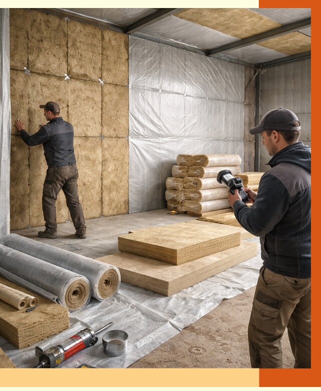 Утепление теплого склада в Лыткарино под ключ от 11779 руб/м² | ТепломастерЛтк