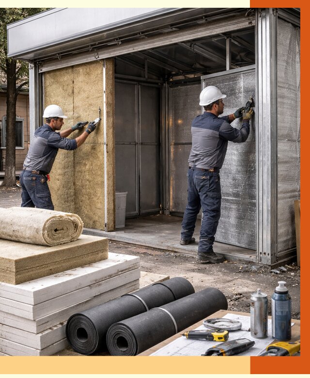 Утепление павильона шаурма в Лыткарино под ключ от 1229 руб. за м² | ТепломастерЛтк