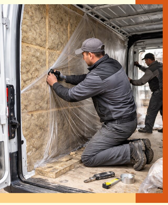 Утепление фургона в Лыткарино от 16901 руб/м2 — утепление фургона ППУ и кузова | ТепломастерЛтк