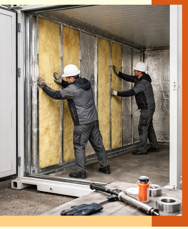 Утепление рефрижераторного контейнера в Лыткарино от 46094 руб./м² | ТепломастерЛтк