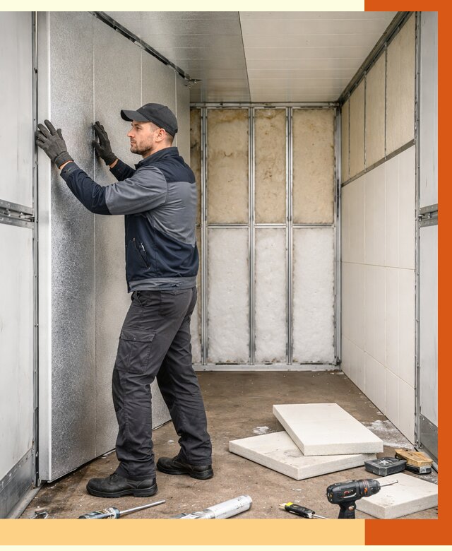 Утепление холодильного кузова в Лыткарино от 13828 руб. под ключ | ТепломастерЛтк