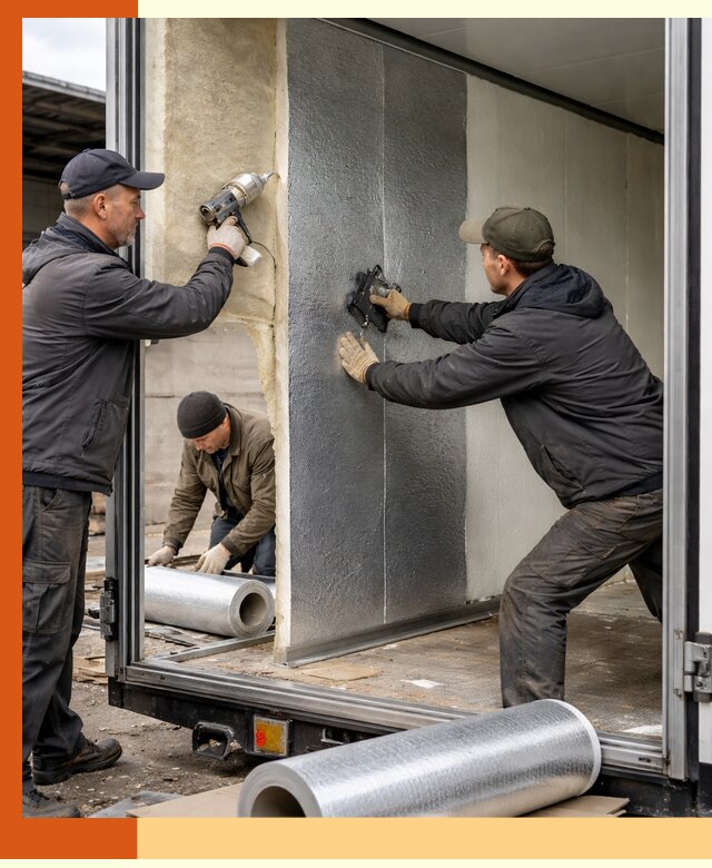 Утепление холодильного кузова в Лыткарино — монтаж и теплоизоляция