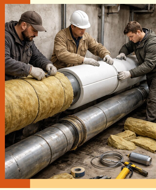 Утепление трубопровода в Лыткарино с гарантией энергоэффективности