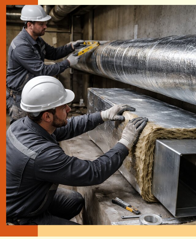 Профессиональное утепление воздуховодов и теплоизоляция в Лыткарино