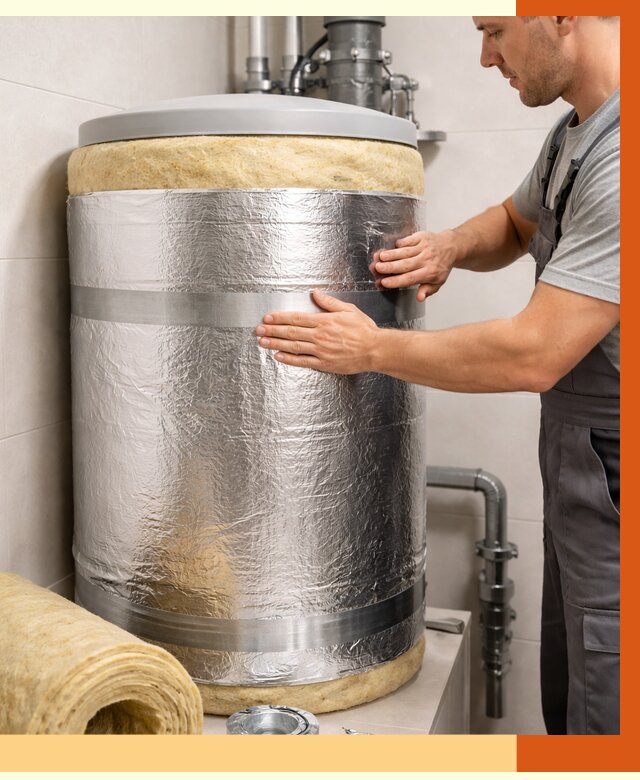 Утепление бойлера в Лыткарино от 4609 руб. под ключ | Утепление ППУ | ТепломастерЛтк