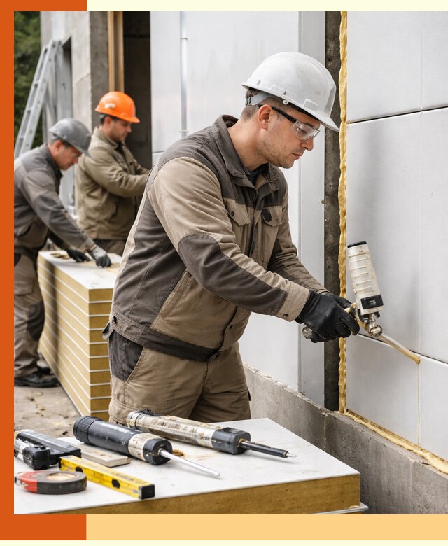 Утепление сэндвич-панелей пенополиуретаном в Лыткарино