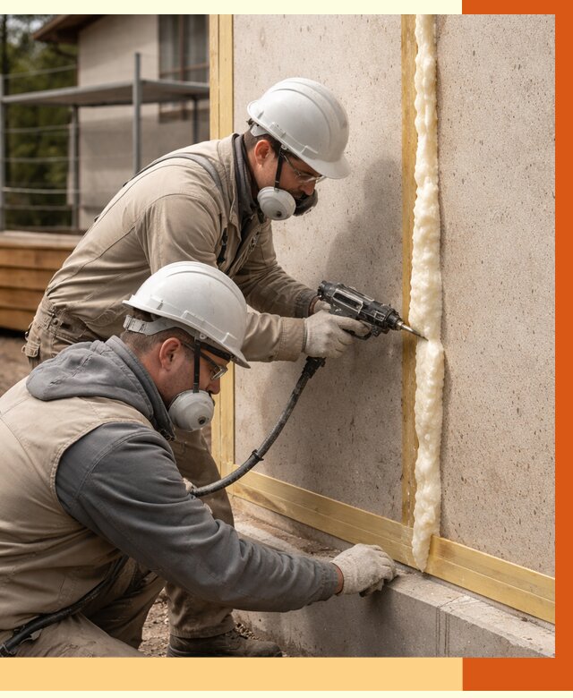 Утепление сип панелей ППУ в Лыткарино от 4917 руб. под ключ | ТепломастерЛтк