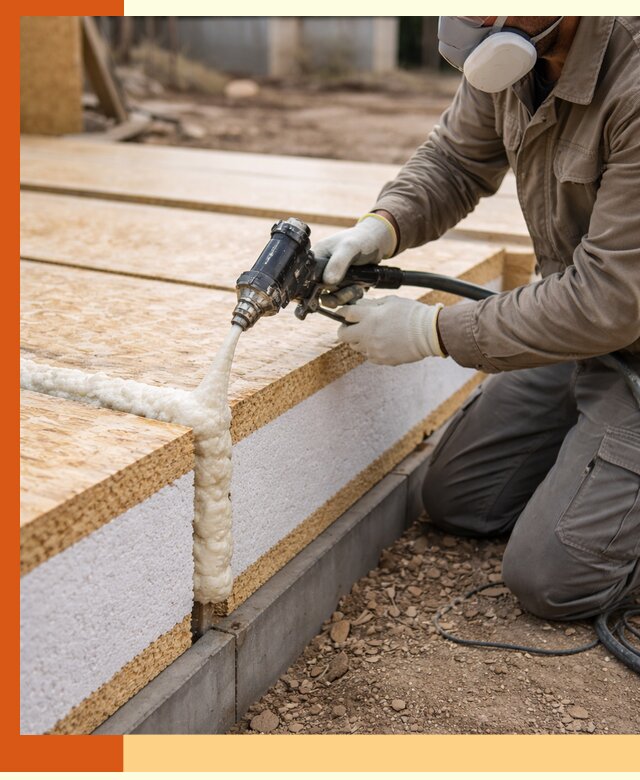 Утепление СИП-панелей пенополиуретаном (ППУ) в Лыткарино