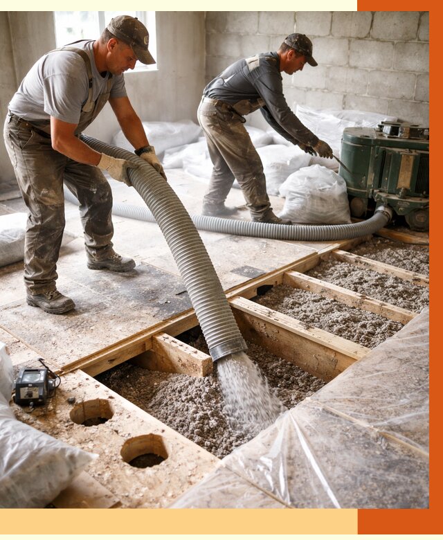 Заполнение пустот перекрытий в Лыткарино от 4609 руб. под ключ | ТепломастерЛтк