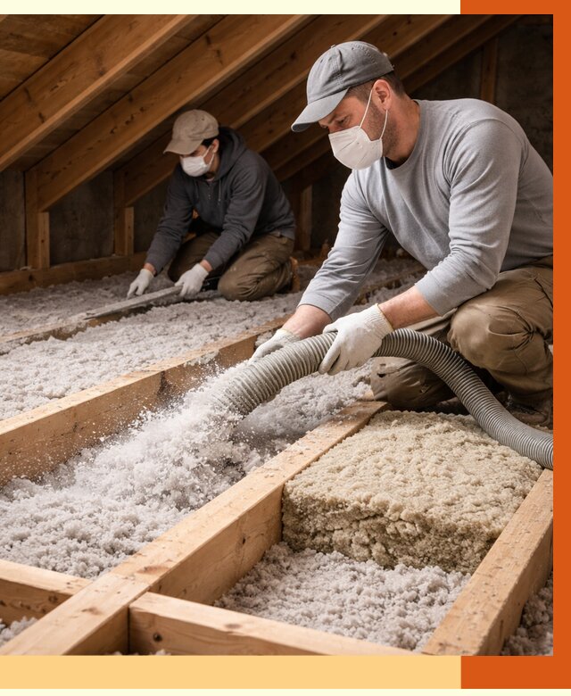 Заполнение полостей чердачного перекрытия в Лыткарино от 4609 руб. | ТепломастерЛтк