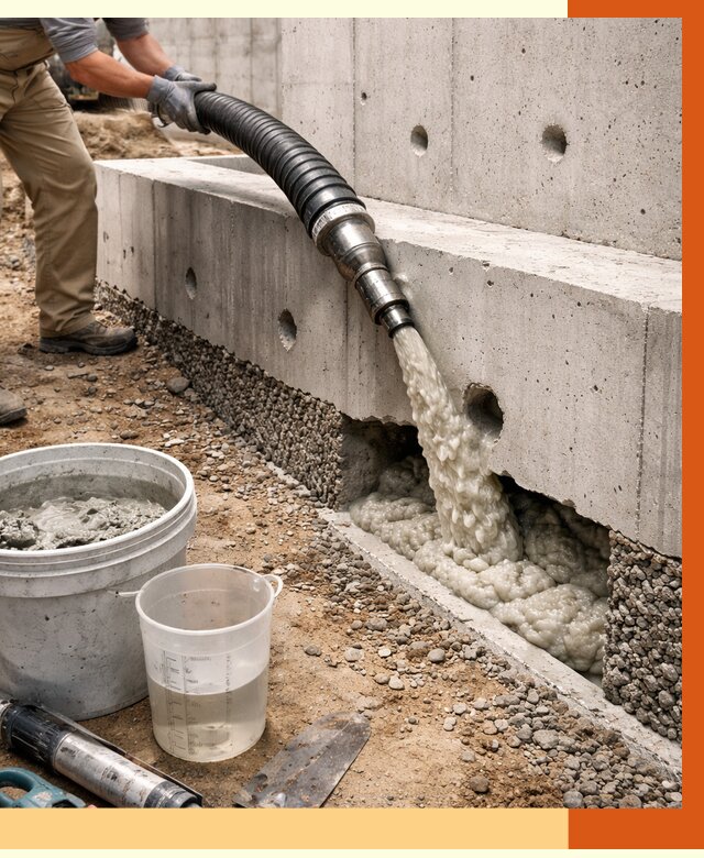 Заполнение полостей фундамента в Лыткарино от 6965 руб. под ключ | ТепломастерЛтк