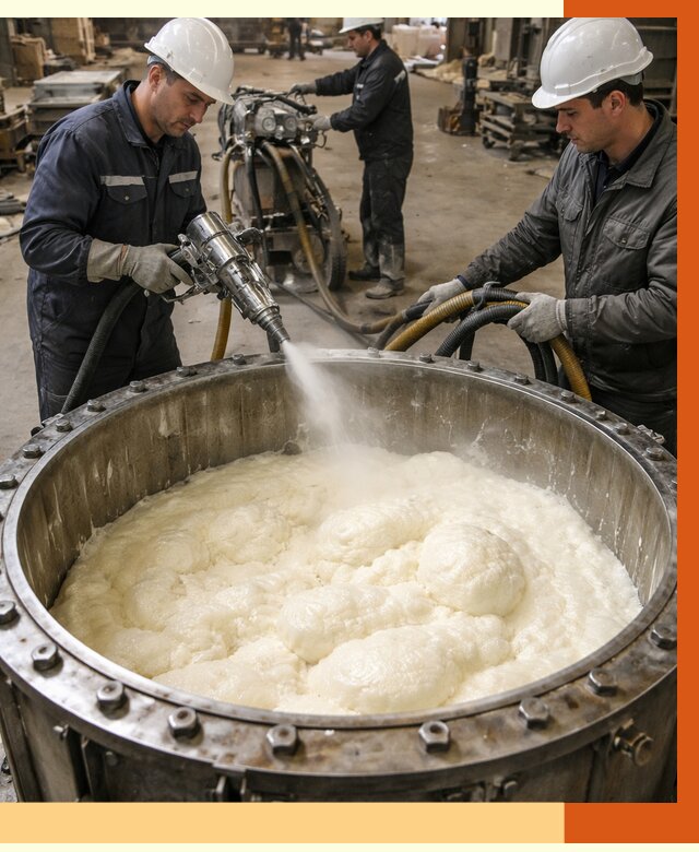 Заливка ППУ в емкости в Лыткарино от 7426 руб. — утепление емкости под ключ | ТепломастерЛтк