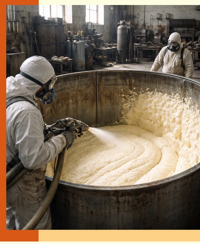 Заливка ппу в емкости с полной изоляцией и герметизацией в Лыткарино