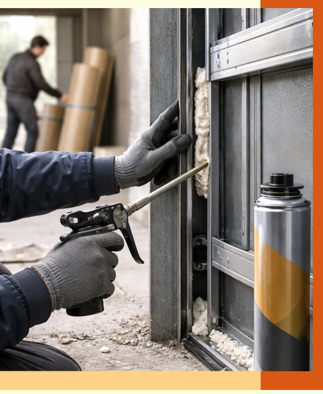 Заполнение пустот ворот в Лыткарино от 4609 руб. — заливка ППУ, утепление под ключ | ТепломастерЛтк