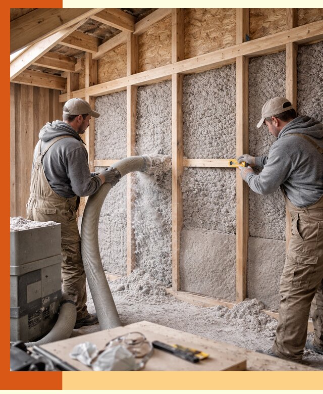 Утепление эковатой стен, потолков и перекрытий в Лыткарино