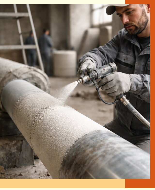 Утепление труб жидкой теплоизоляцией в Лыткарино от 7682 руб. под ключ | ТепломастерЛтк