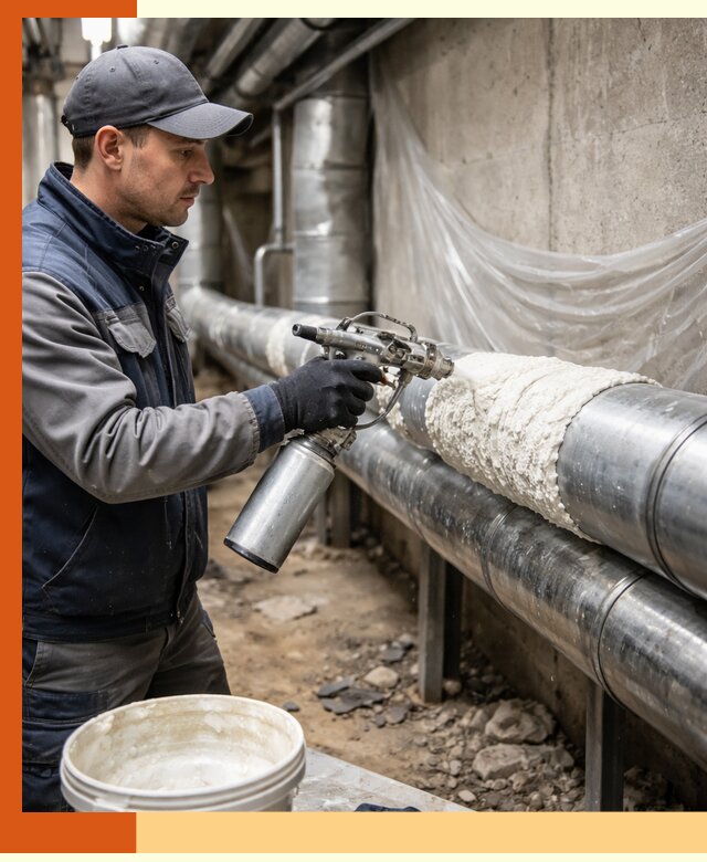 Утепление труб жидкой теплоизоляцией в Лыткарино