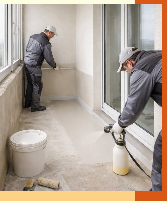 Утепление балкона жидкой теплоизоляцией в Лыткарино от 5890 руб./м2 | ТепломастерЛтк