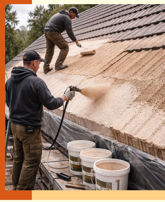 Утепление кровли жидкой пробкой в Лыткарино для домов и зданий