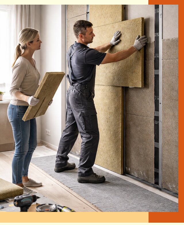 Профессиональная шумоизоляция квартиры в Лыткарино от 7682 руб. за м2 | ТепломастерЛтк