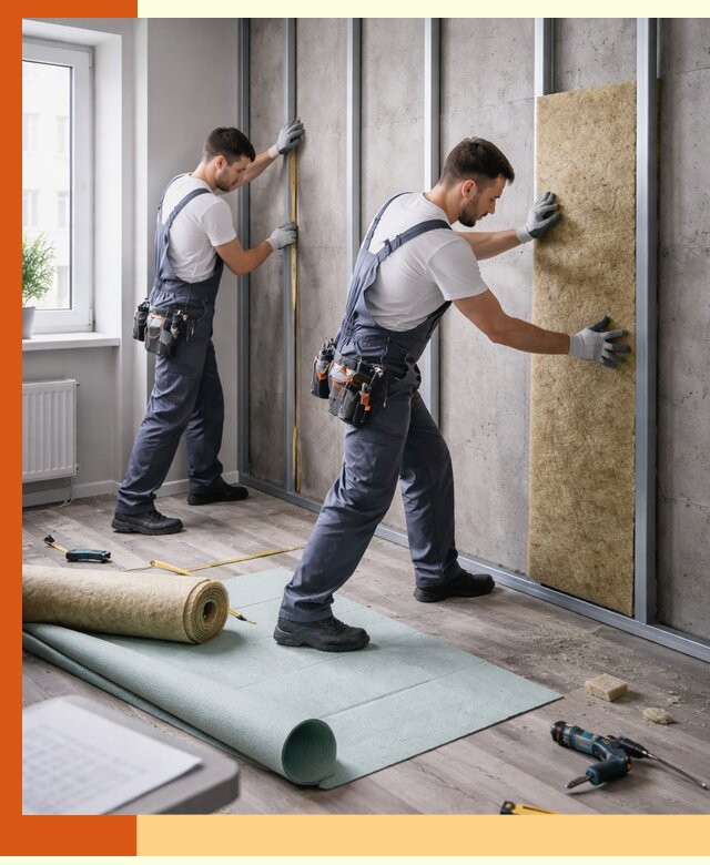 Шумоизоляция квартиры под ключ в Лыткарино — профессионально и гарантированно