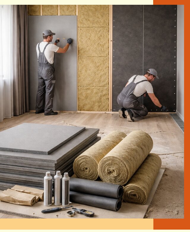 Шумоизоляция дома в Лыткарино от 4609 руб/м2 — комплексная звукоизоляция под ключ | ТепломастерЛтк